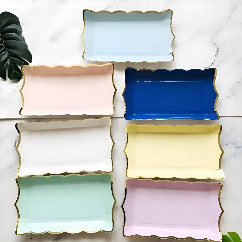 Portable Disposable Rectangular Paper Tray