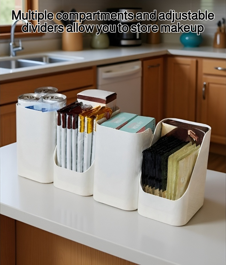 Desktop cosmetic storage box for makeup organization