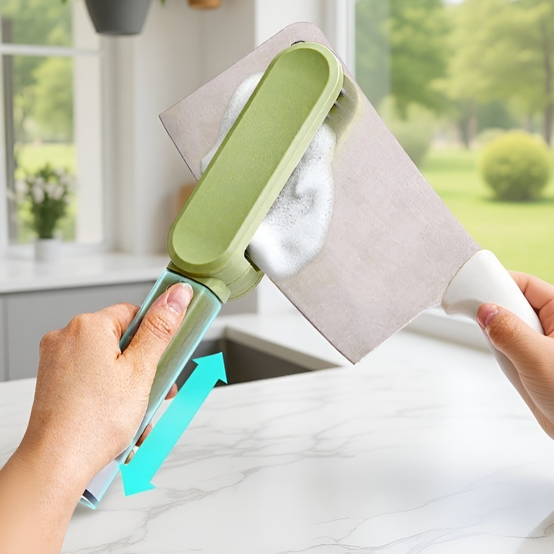 주방용 이중 브러시 칼 세척 브러시