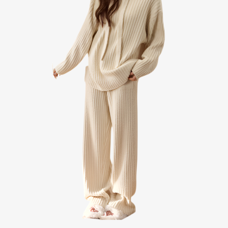 冬用もこもこパジャマセット レディース 厚手フード付き長袖 かわいい ゆったり 保温