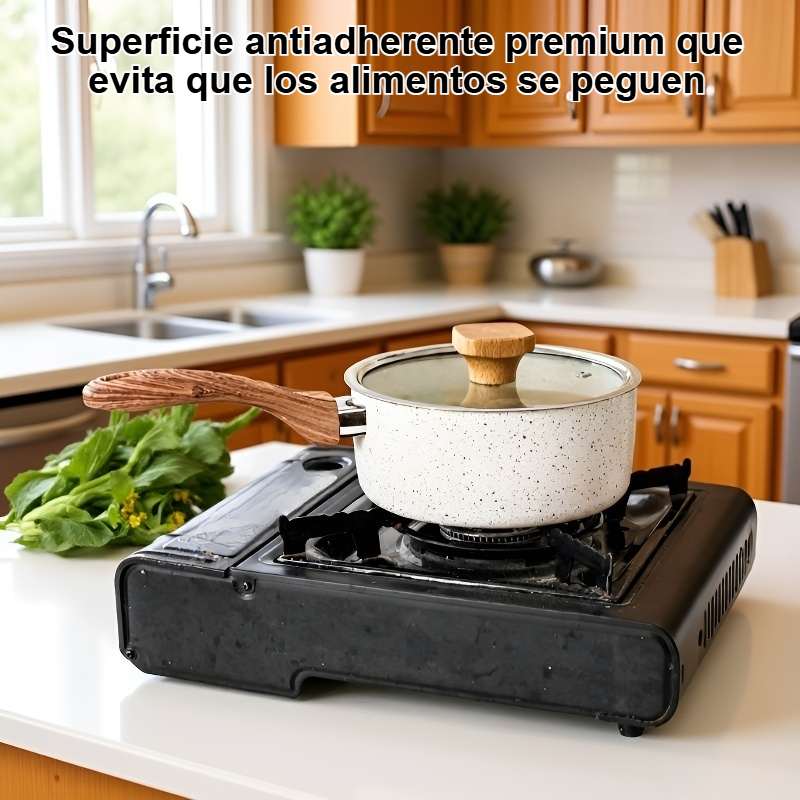 Sartén antiadherente de estilo japonés elaborada con piedra maifan.