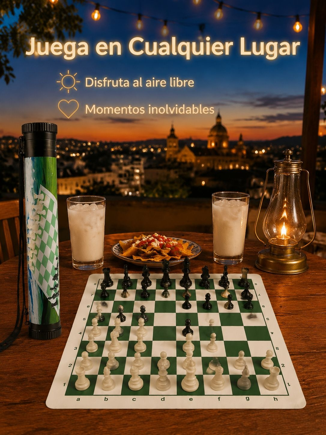 Ajedrez compacto para jugar en cualquier lugar