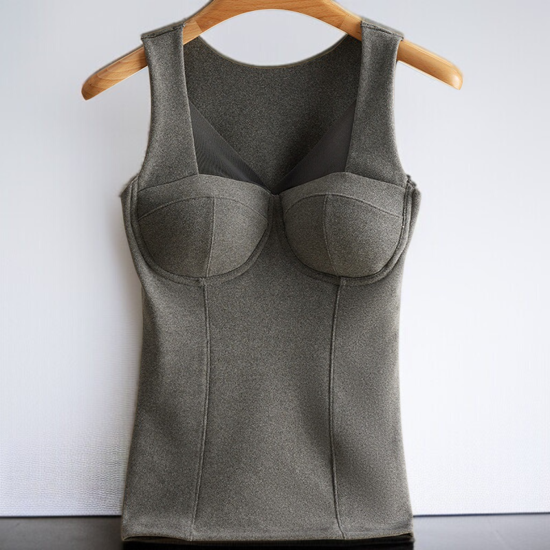 여성용 보온 조끼 사이드 뷰