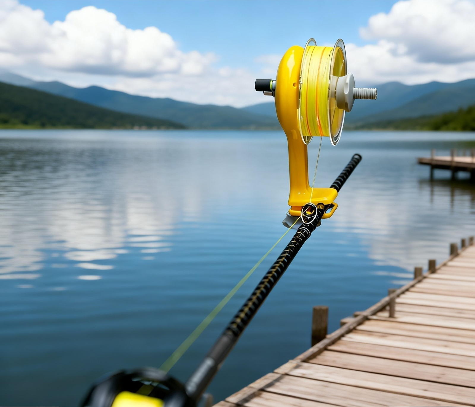 เครื่องม้วนสายเบ็ดสำหรับนักตกปลา