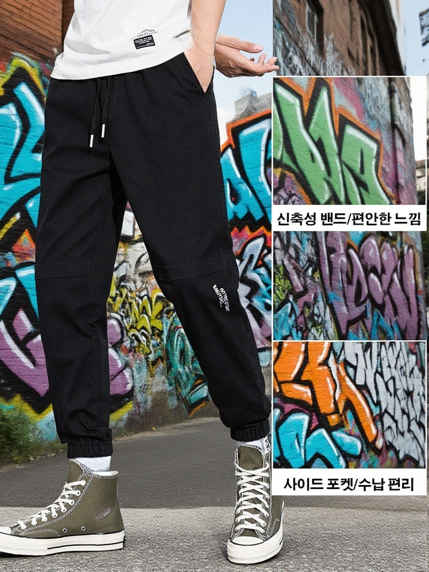 남성 조거 카고 팬츠
