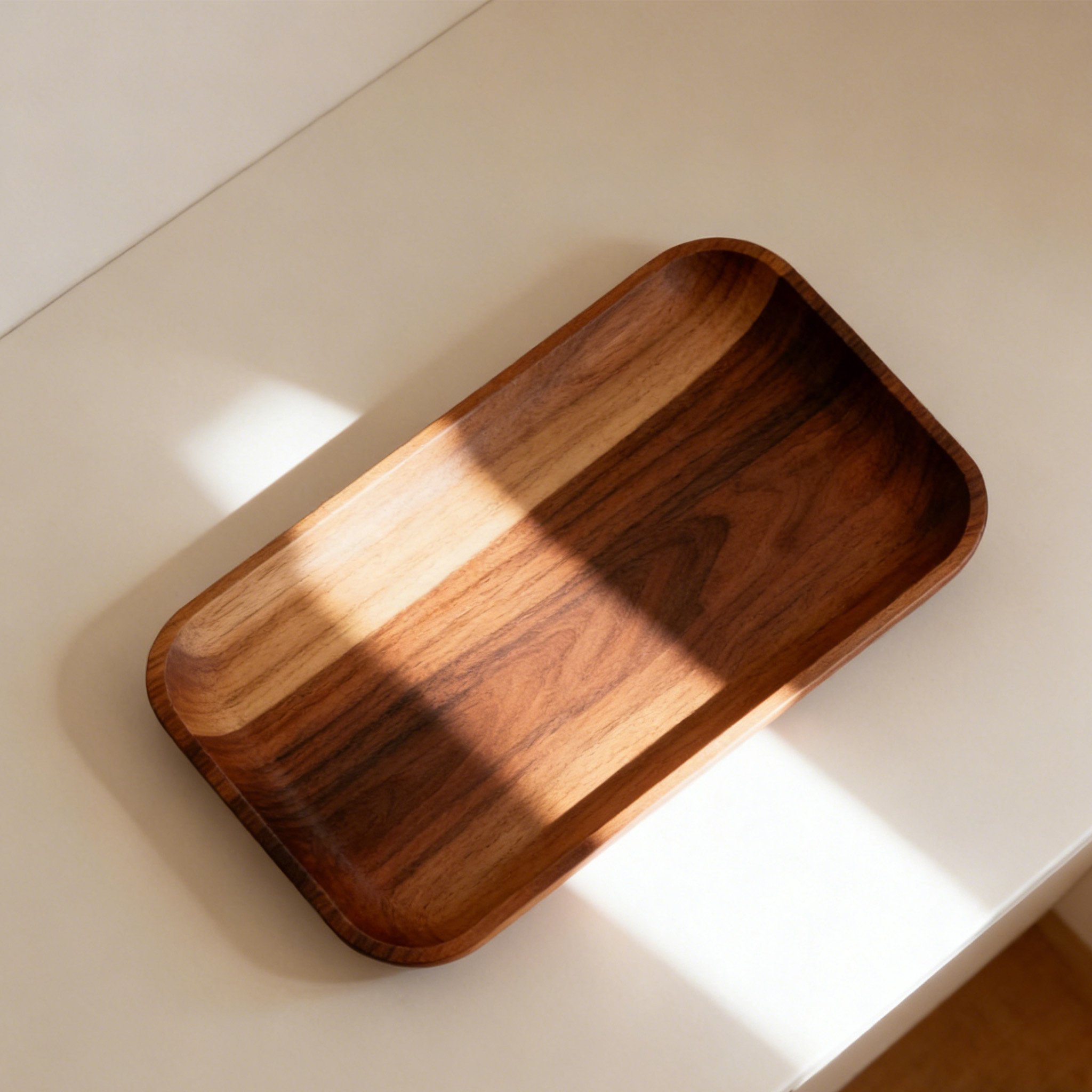 天然木製カトラリー収納トレイ（2点セット）