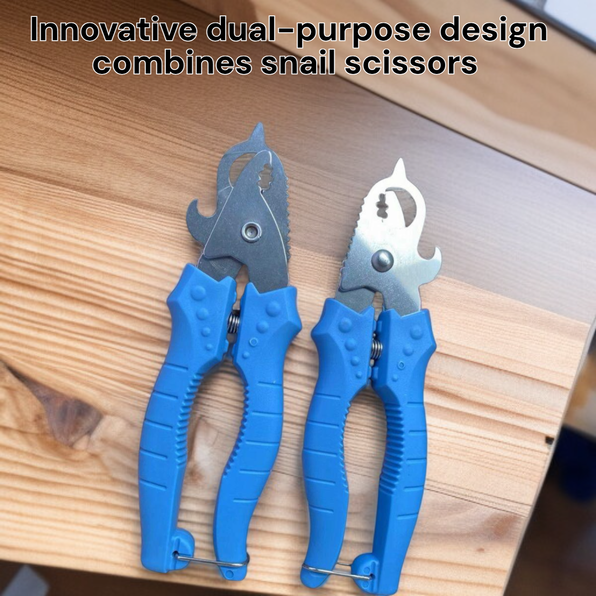 Upgraded dual-purpose with bottle opener, snail scissors and snail forging screw pliers