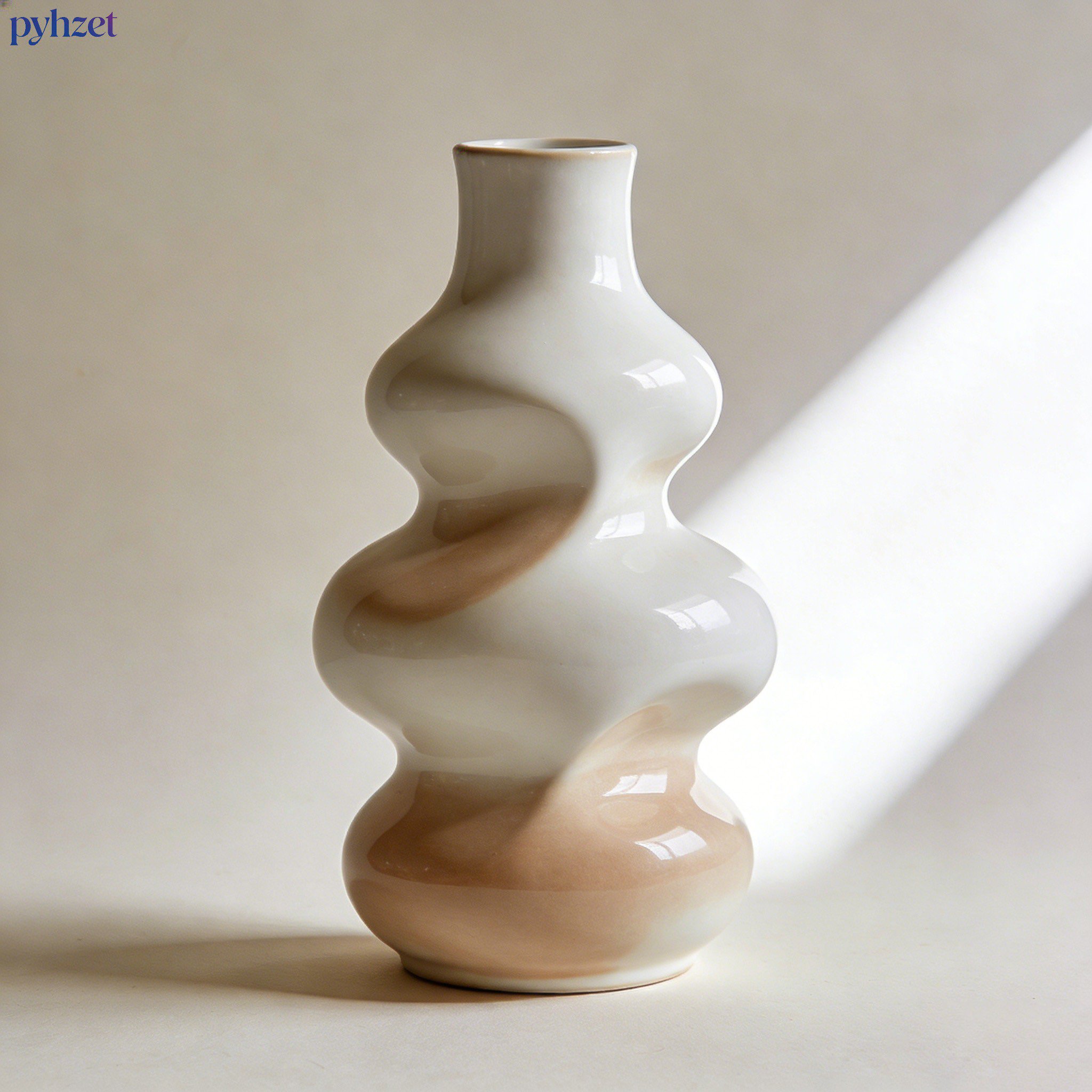 陶器製装飾花瓶（2個セット）