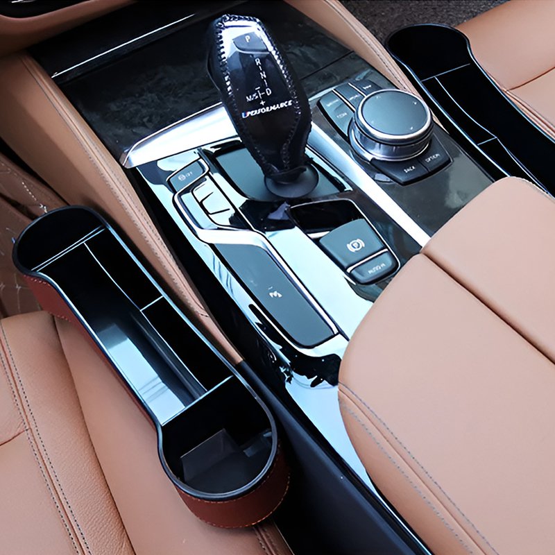 Caja de almacenamiento de ranuras para asientos de automóviles