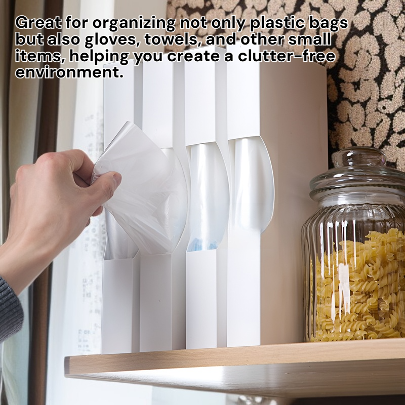 Household Wall-Mounted Trash Bag Holder, Convenient Bag Collector Organizer