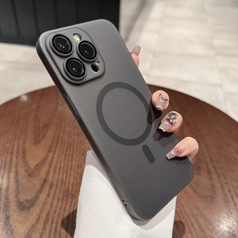 iPhoneケース アイスミストマット磁気吸着テールタイプ