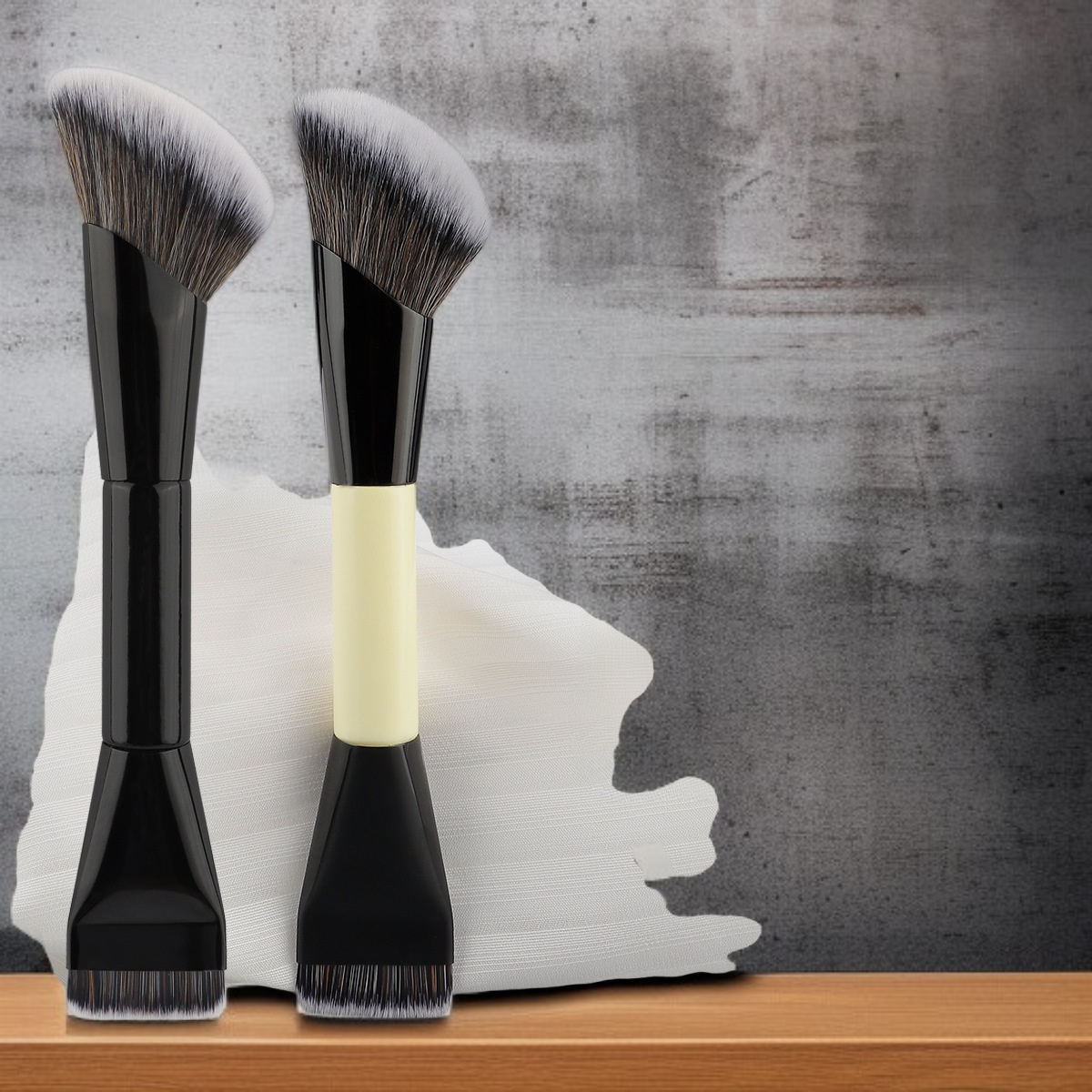 Dual head multifunctional beauty and makeup brush