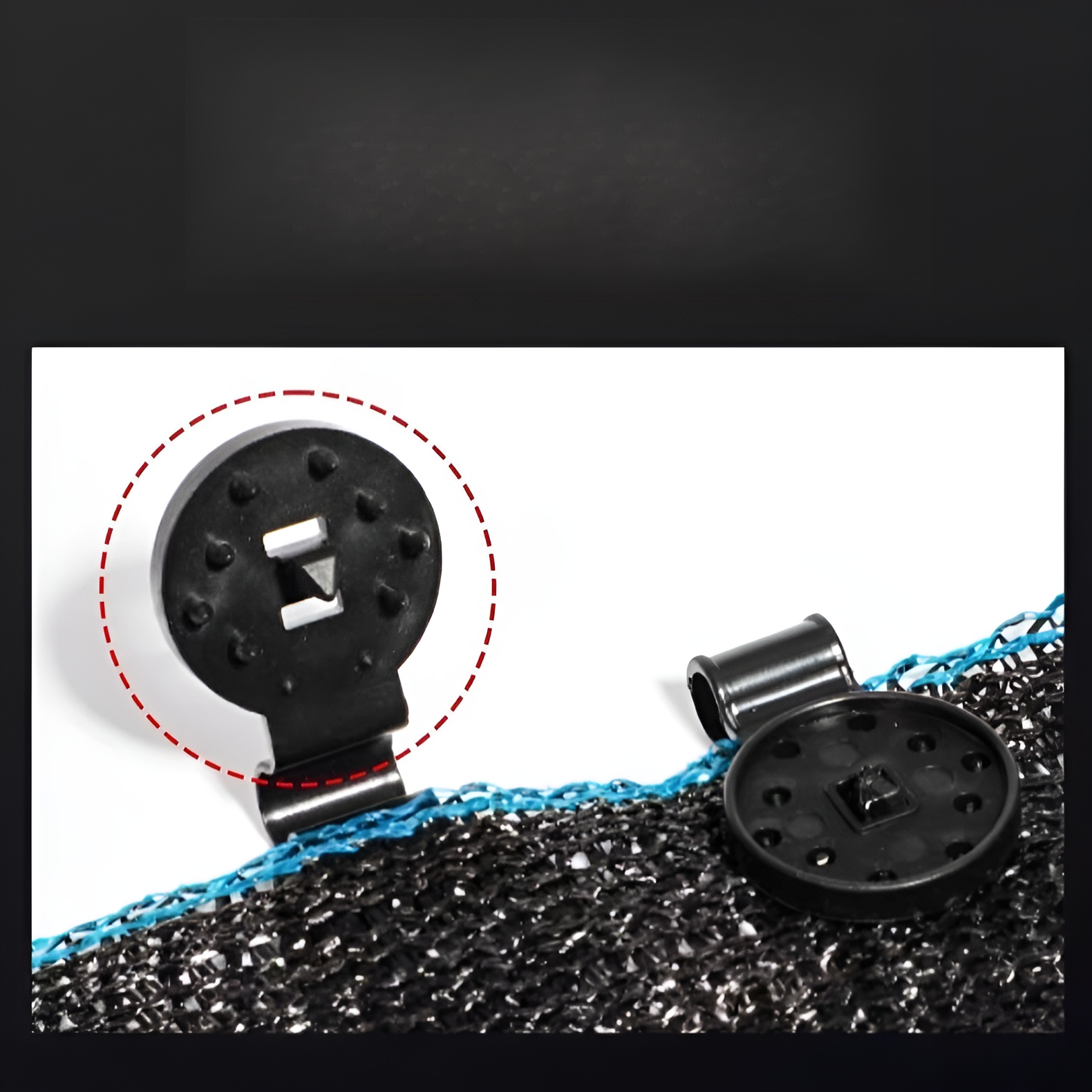 遮光ネット用クリップと留め具（3個セット）