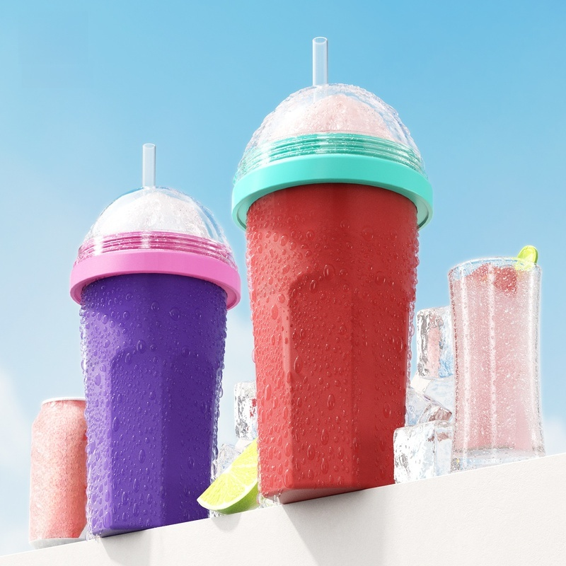 Tasse à presser alimentaire pour glace pilée facile