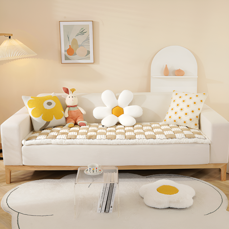 厚手のふかふか滑り止めソファクッション