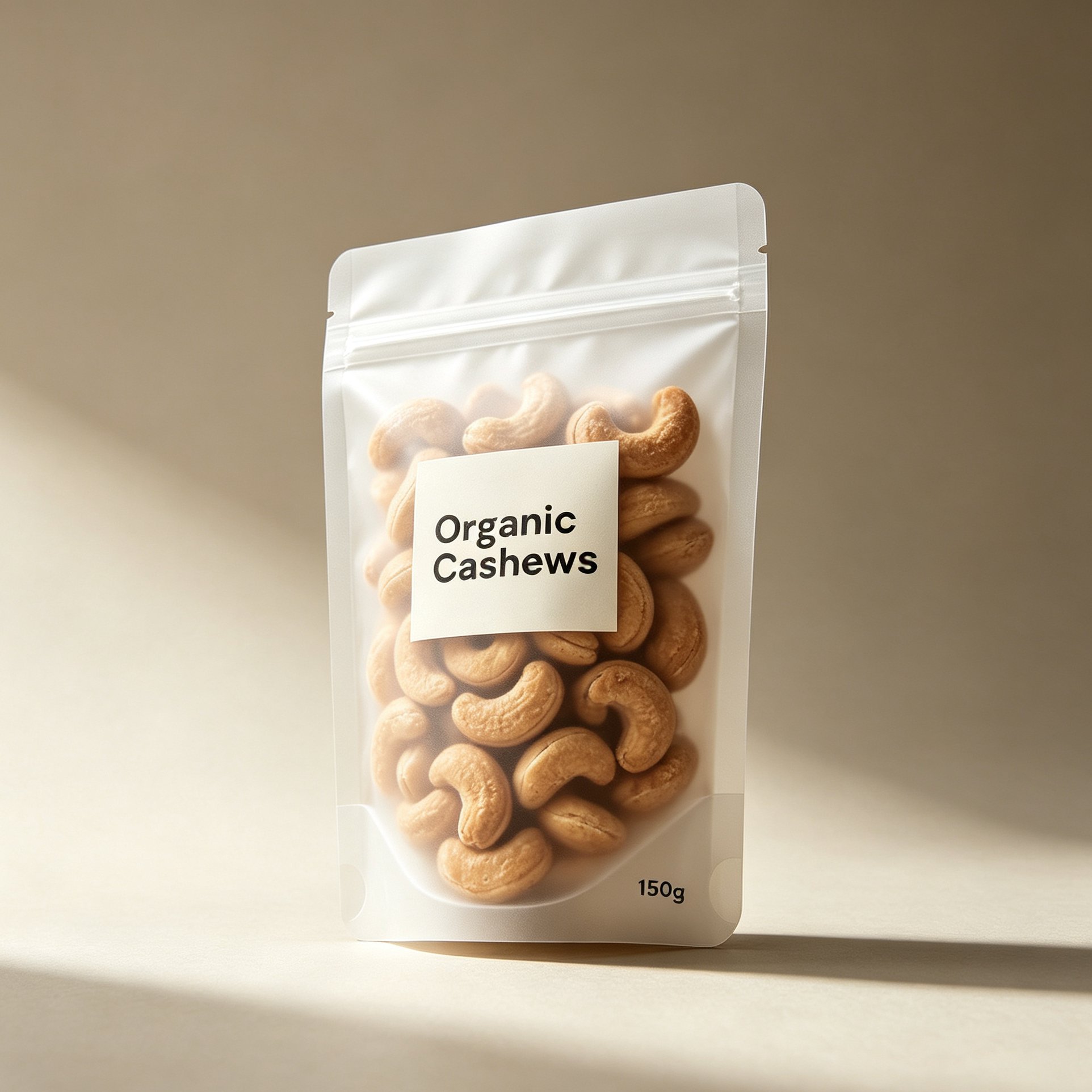 Organic Cashew Nuts Combo 2 Bags front packaging