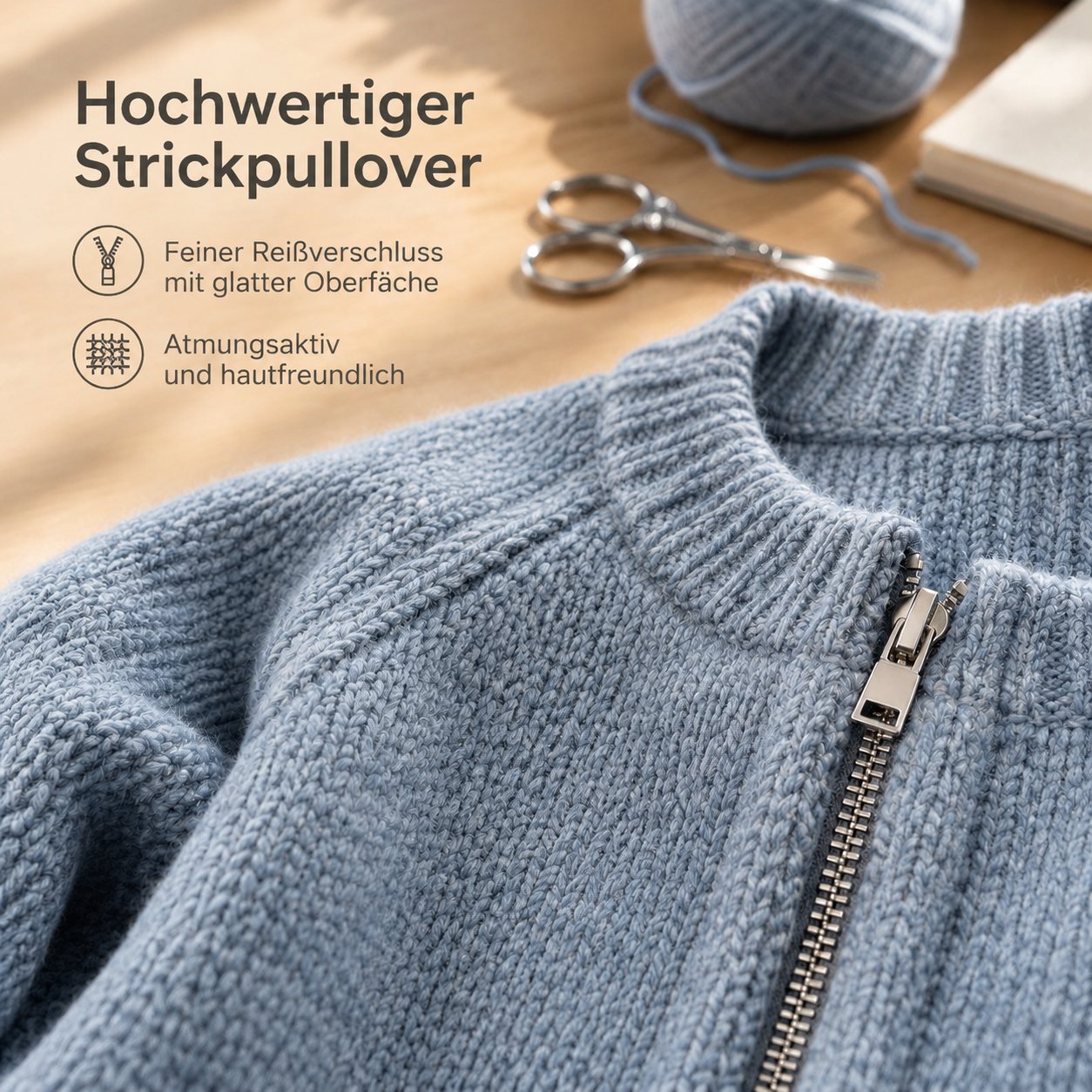 Damen Weit Geschnittener Kurzarm Strick-Cardigan
