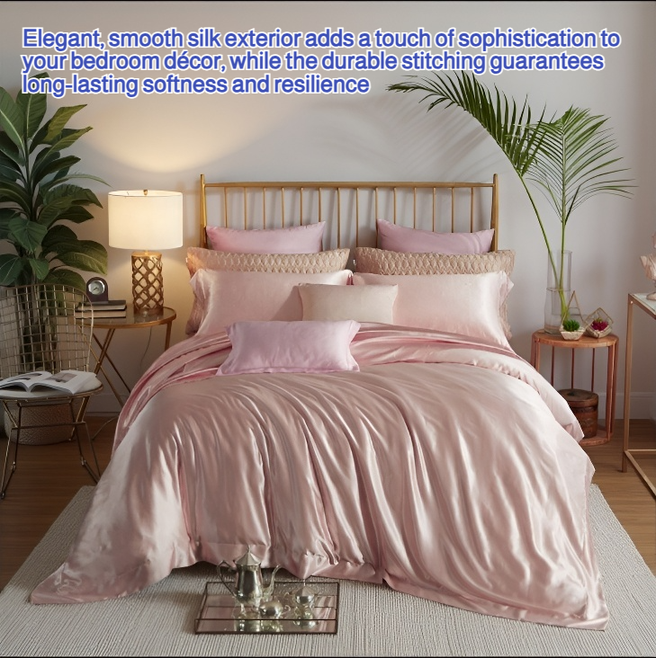 Silk down comforter set