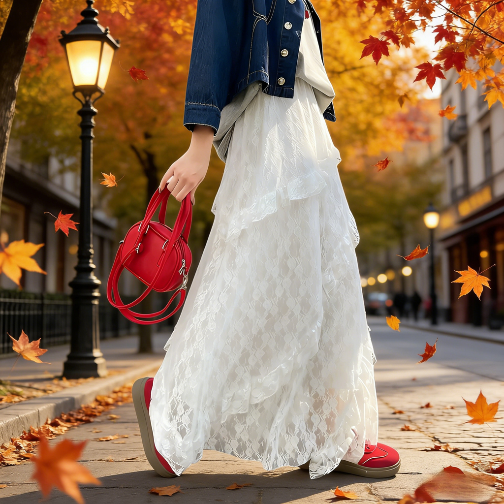 レースのケーキスカート