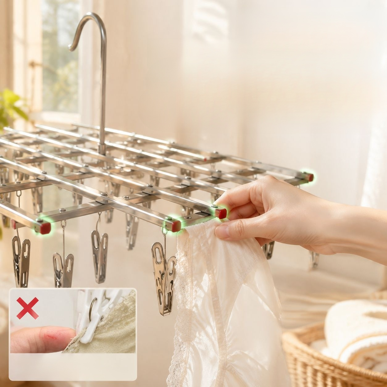 Modern Minimalist Stainless Steel Multi-purpose Drying Rack