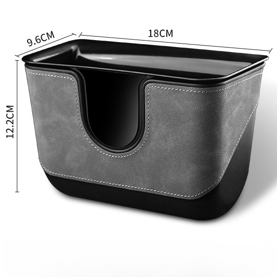 Double-layer car trash can