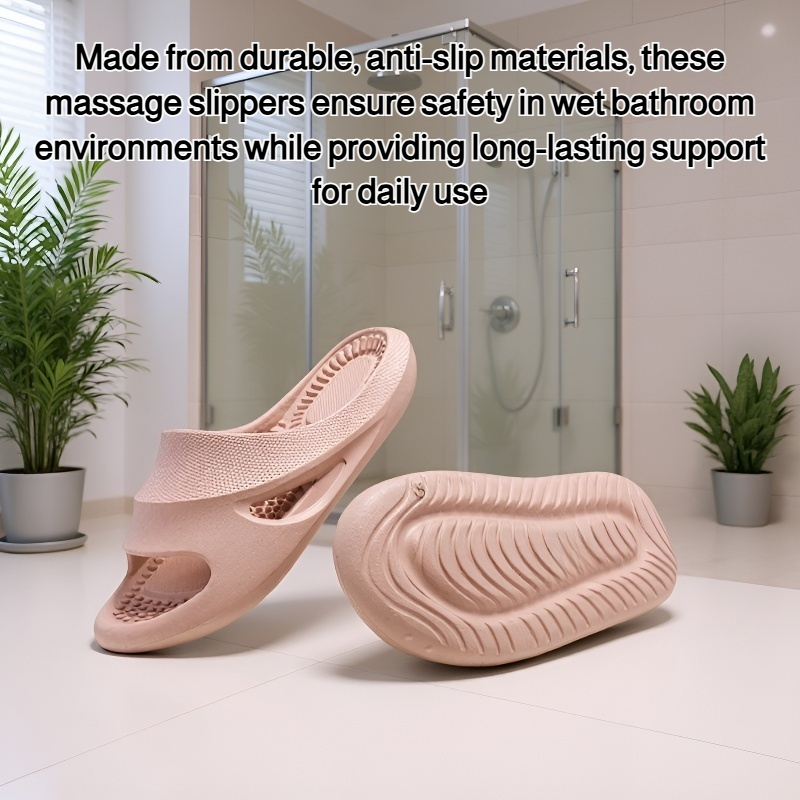 Men's bathroom silent massage slippers