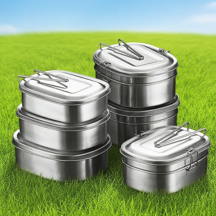 304不銹鋼多層帶蓋餐盒主圖