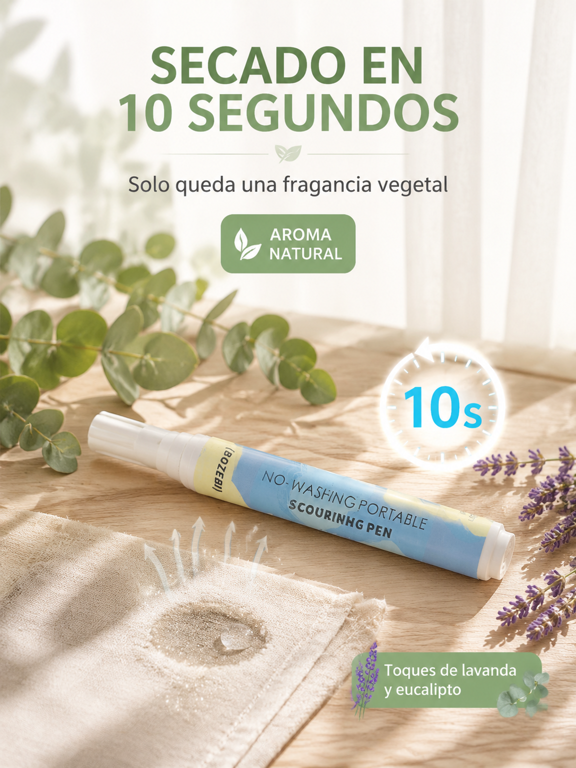 【Elimina la suciedad en un segundo】 Lápiz limpiador potente y práctico que no necesita agua