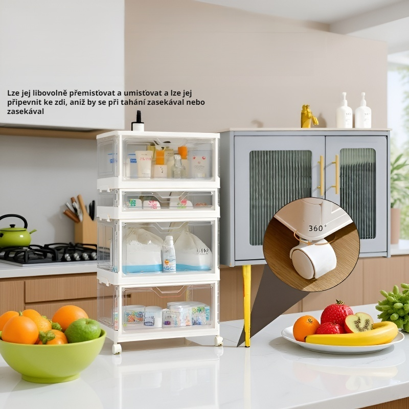 Skládací velká kapacitní úložná skříň s možností stohování