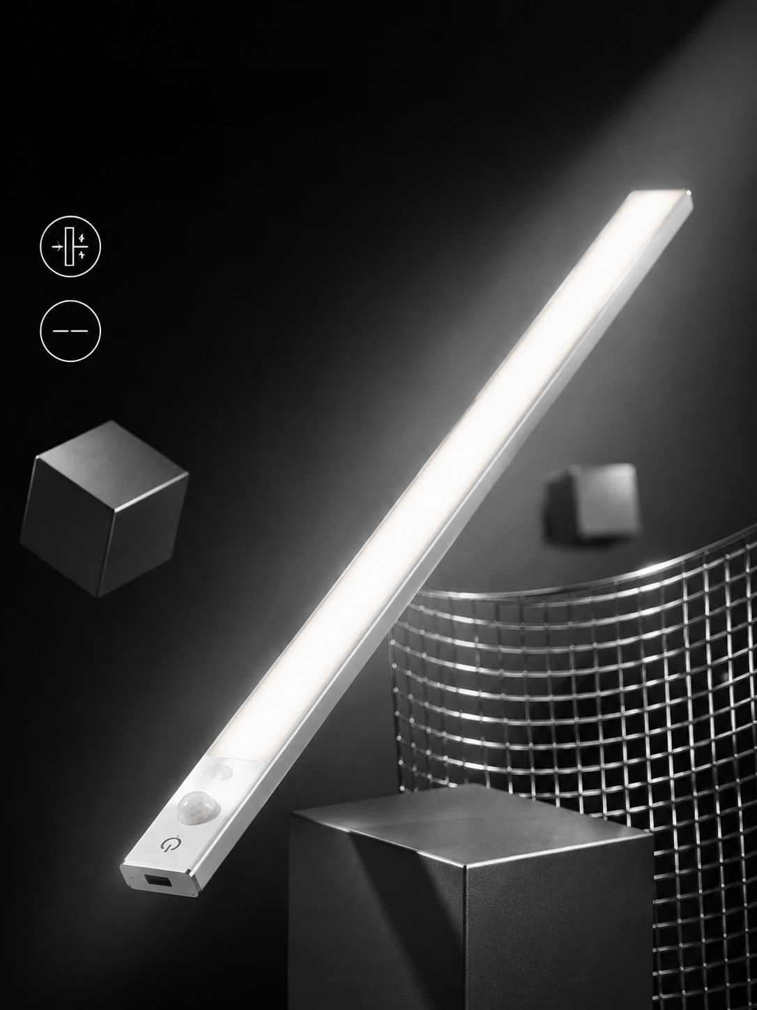 Intelligente LED-Nachtleuchte mit Bewegungserkennung, Magnetstreifen und kabelloser Funktion