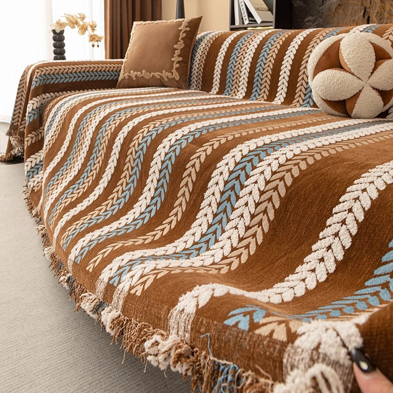 レトロスタイルソファカバー