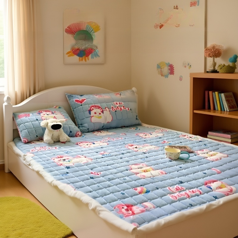 정전기 방지 두꺼운 우유 벨벳 매트리스