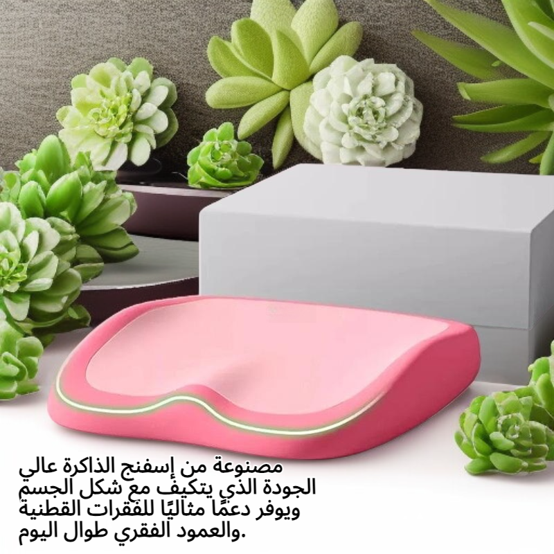 مجموعة وسادة مقعد السيارة ودعم أسفل الظهر، كرسي مكتب من إسفنج الذاكرة