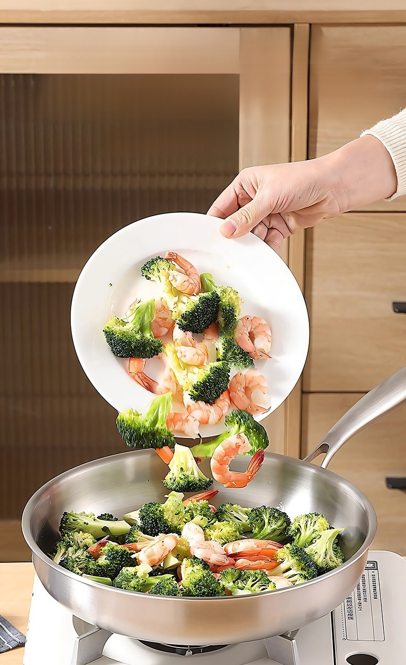 Sartén de fondo grueso para cocina de inducción