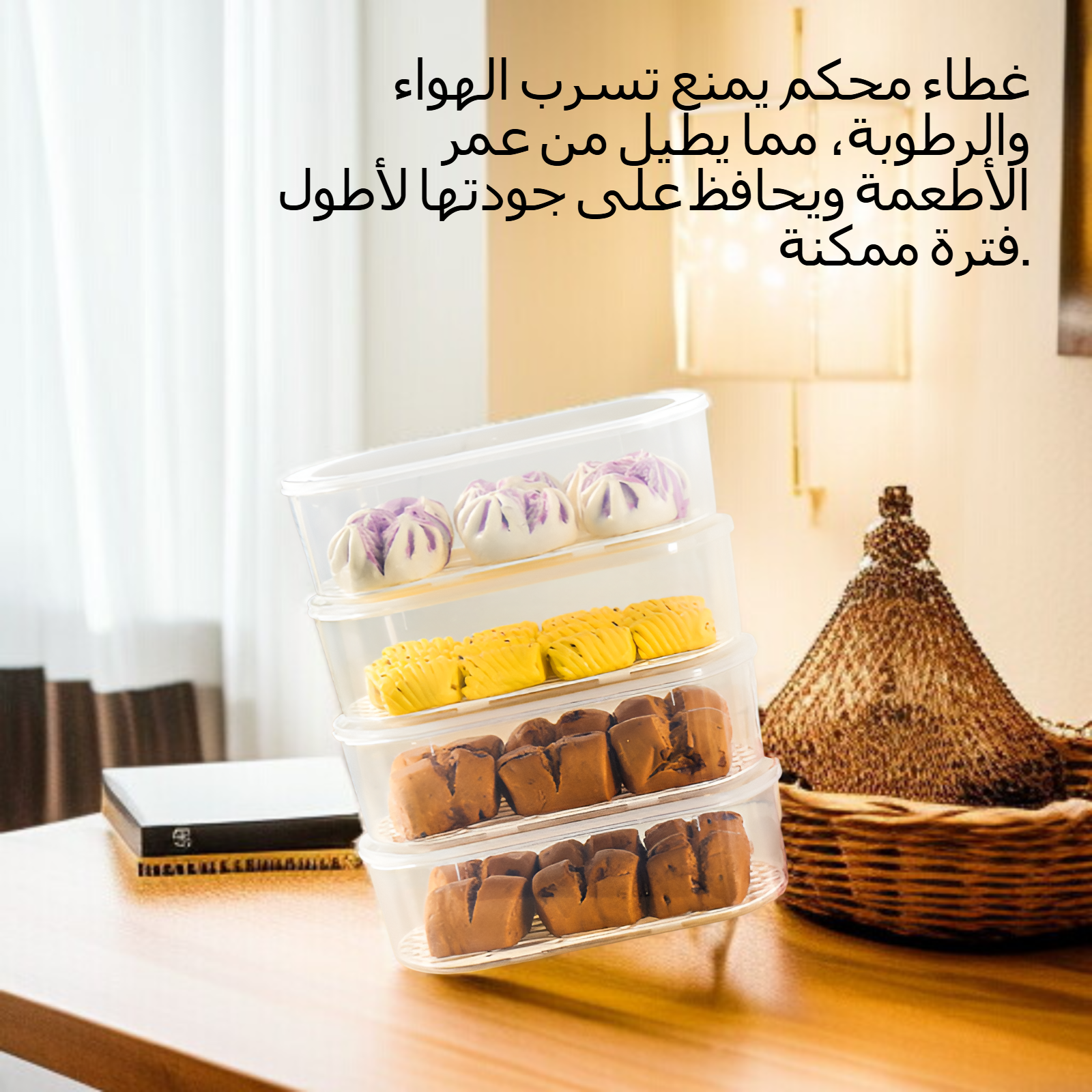 مستطيلة جديدة لحفظ مربع ثلاجة المطبخ