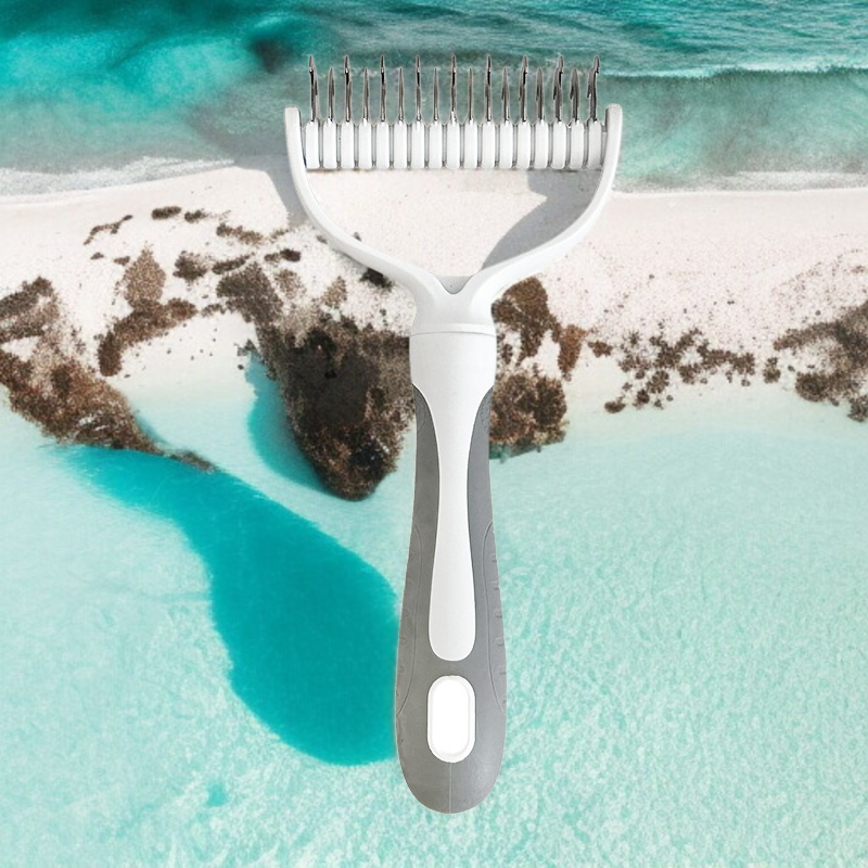 강아지 고양이 전용 매듭 빗 스테인리스 스틸 밀치 애완용 빗 양면 제모기 고양이 제모 빗