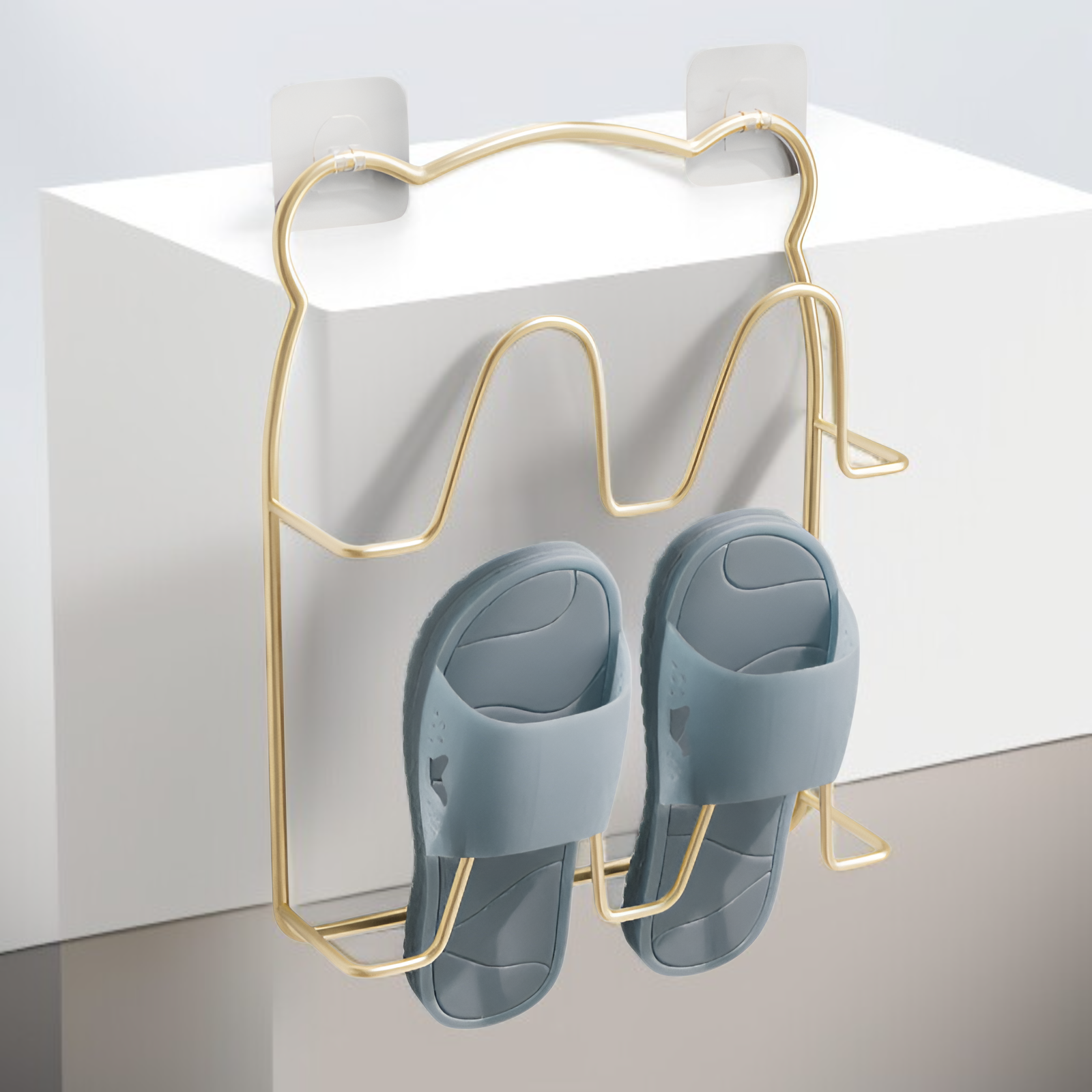 浴室免打孔鐵藝晾鞋架