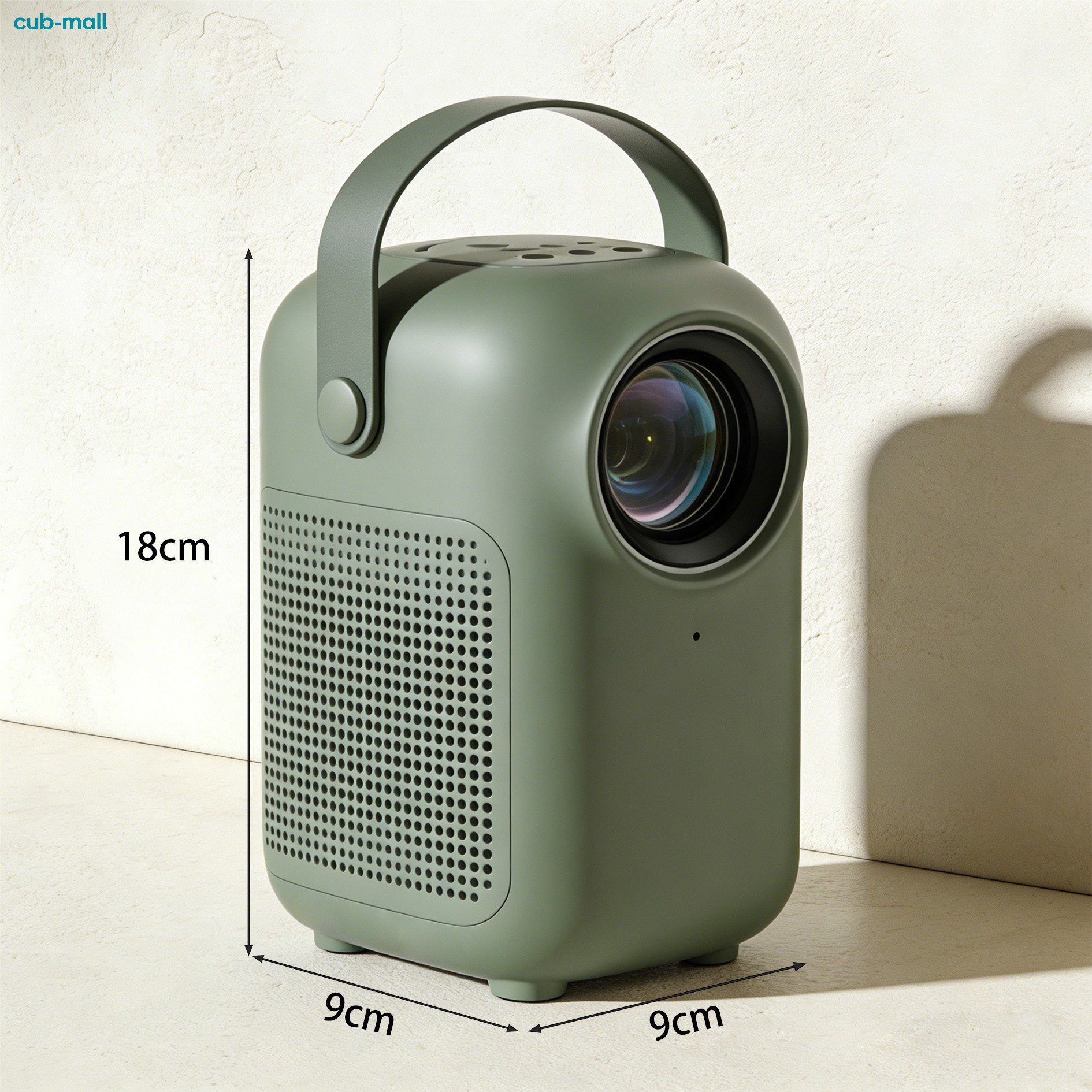 Home HD Portable Projector projecting a movie on a wall