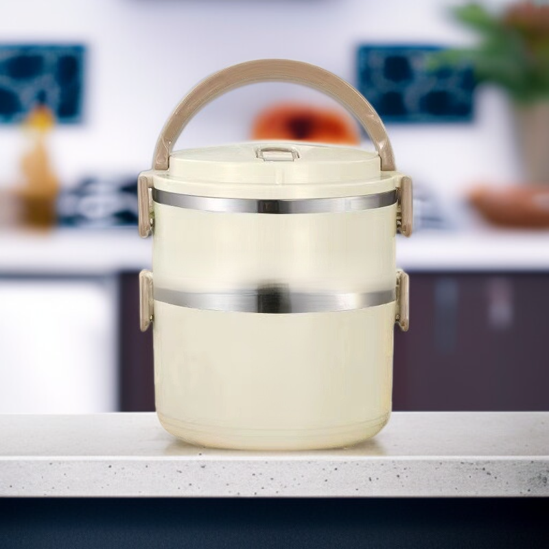 Large Capacity Stainless Steel Student Thermal Lunch Box Leak-Proof Portable Bento Box