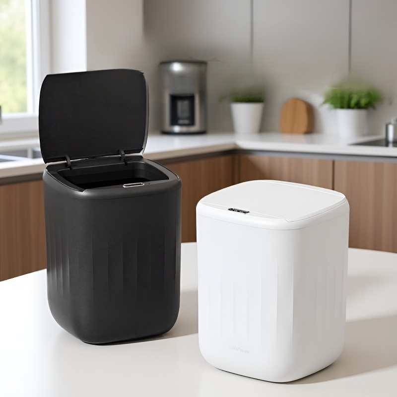 거실 휴지통 전자동 충전 감지 비접촉 휴지통 화장실 발차기 휴지통