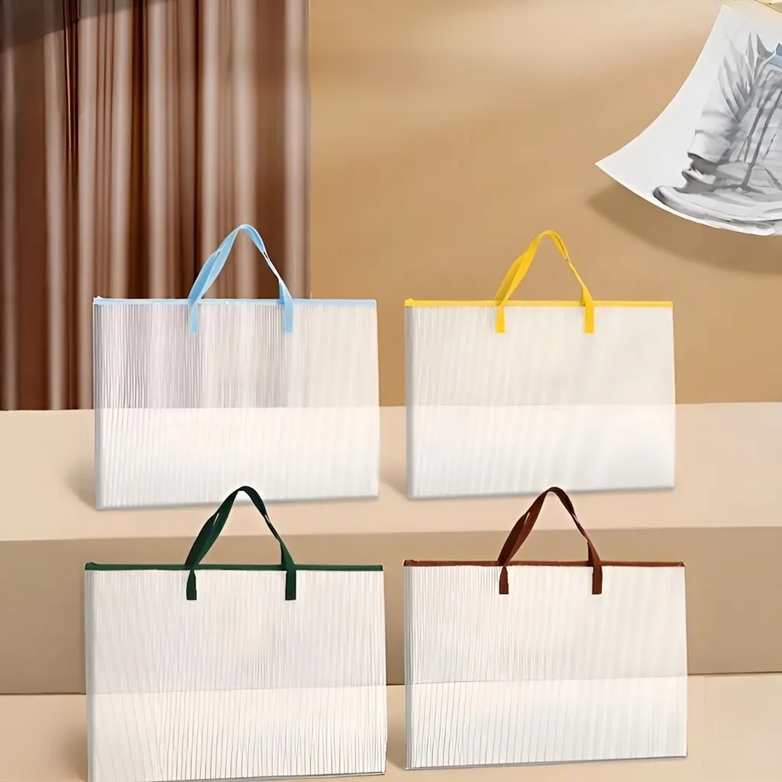 防水透明書類バッグ