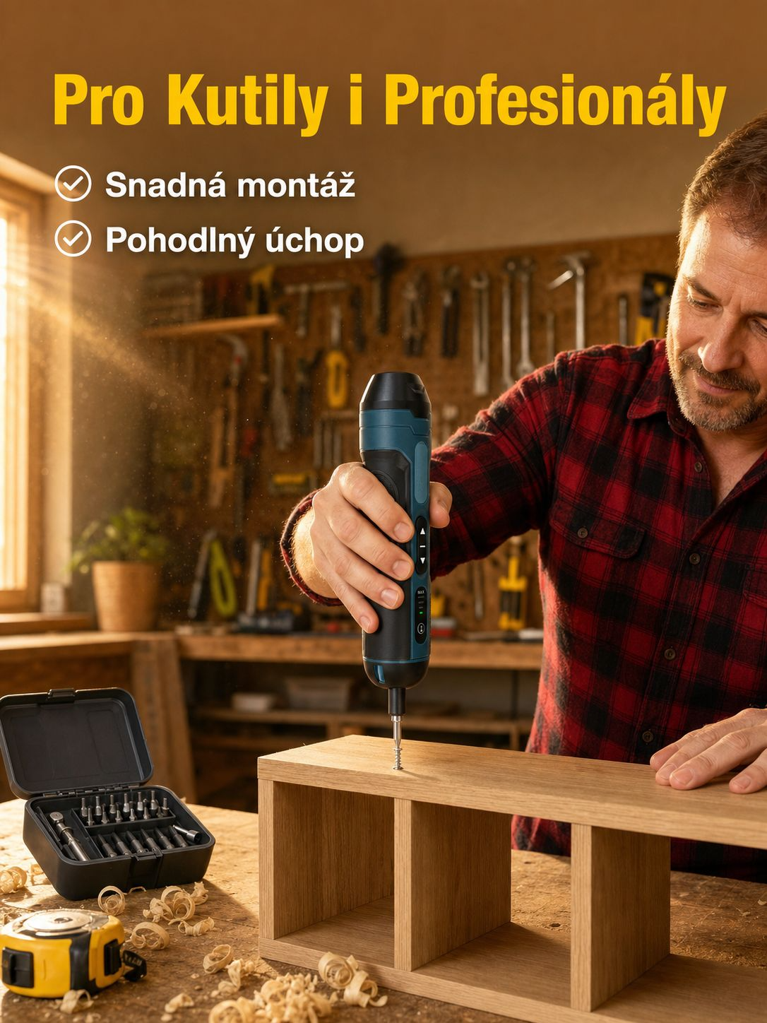 36V Přímý elektrický šroubovák s nastavitelným točivým momentem