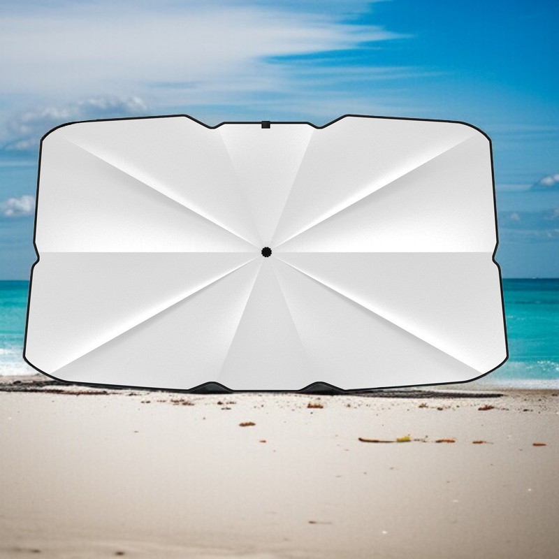 자동차용 신축 접이식 선블라인드 자외선 차단 차열 차량용 파라솔 티타늄 실버 차광 커튼 접이식 선블라인드