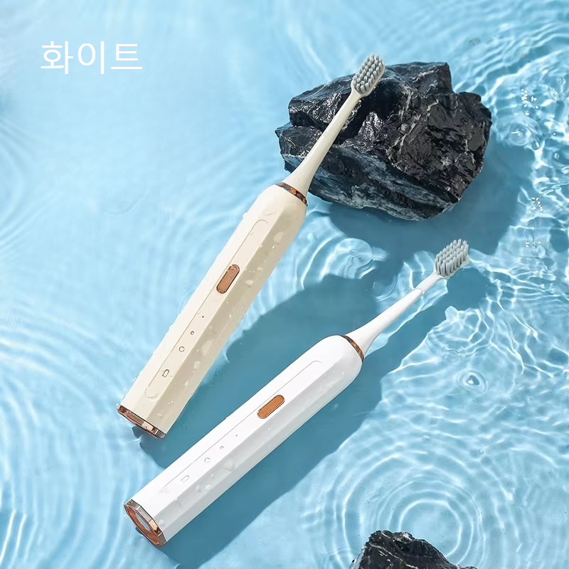 방수 USB 충전 듀폰모 전동 칫솔, 성인 커플용