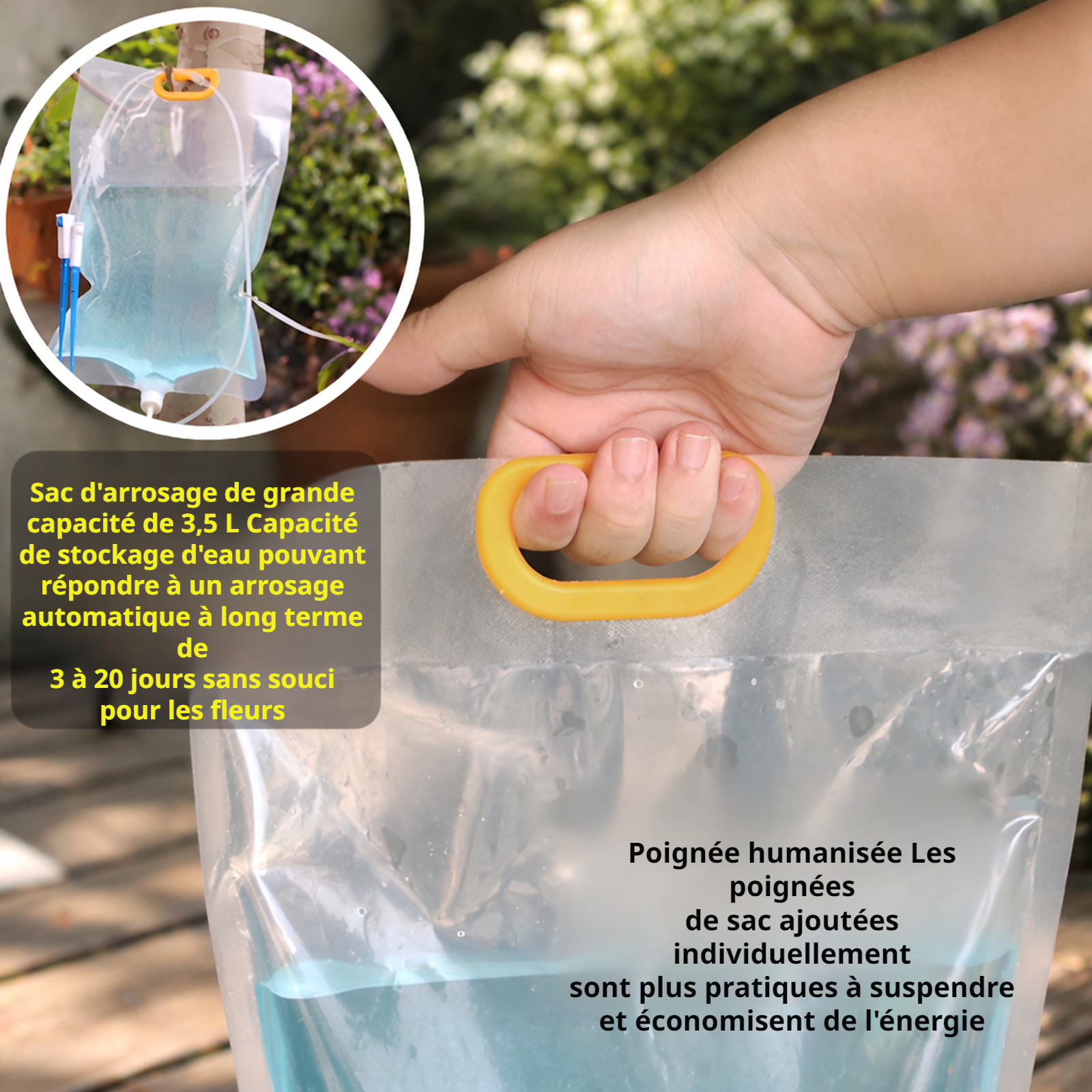 Sac d'arrosage automatique pour alimentation porcine, arroseur portable de voyage