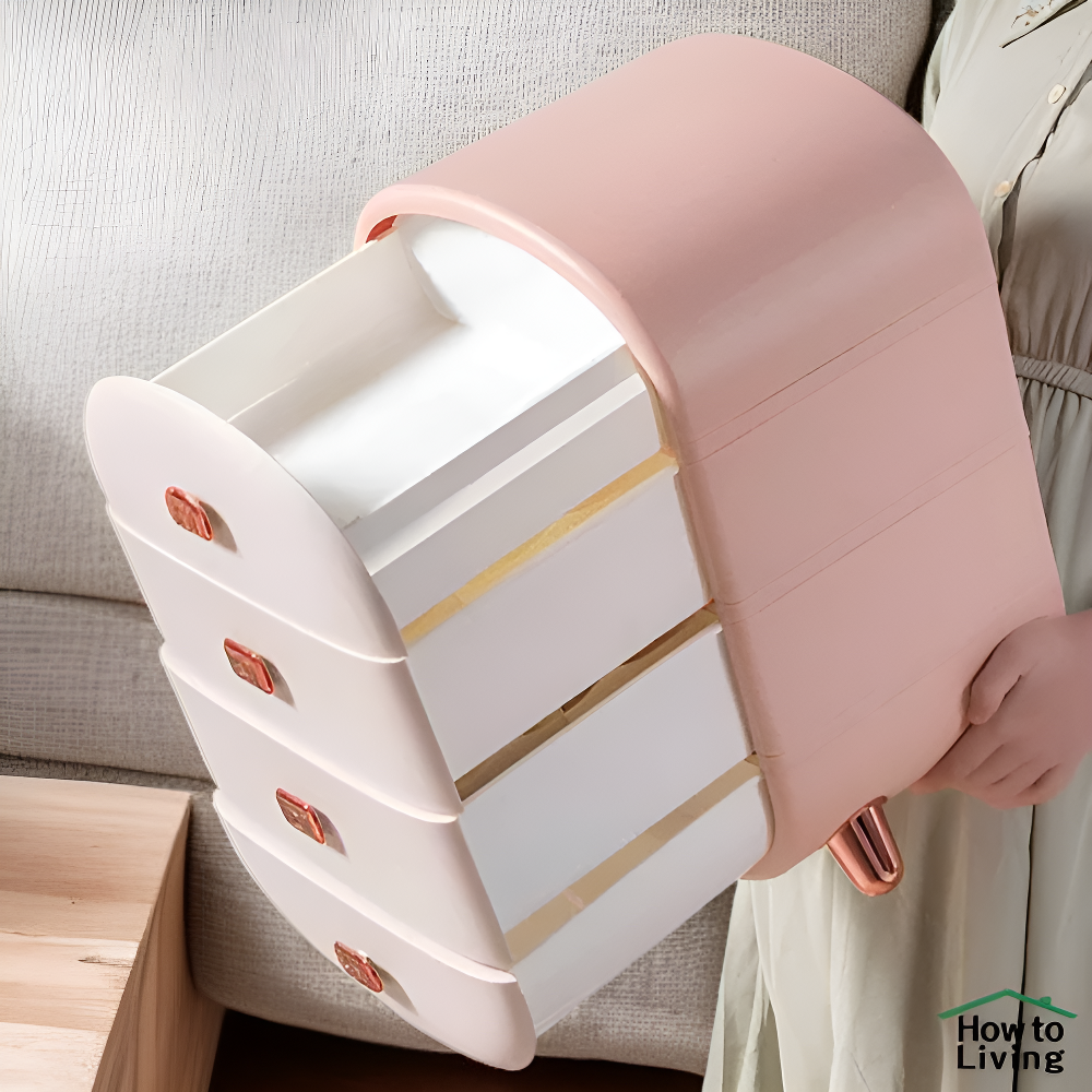 도금 서랍형 속옷 수납함, 브라 팬티 양말 칸막이 정리함
