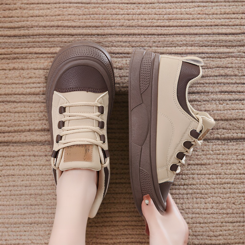 통굽 운동화 키높이 화이트 슈즈 여성 캐주얼 운동화 봄 학생 스트리트화