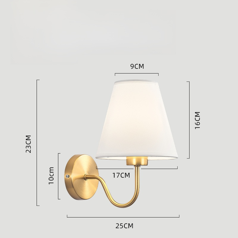 Bedroom bedside wall lamp