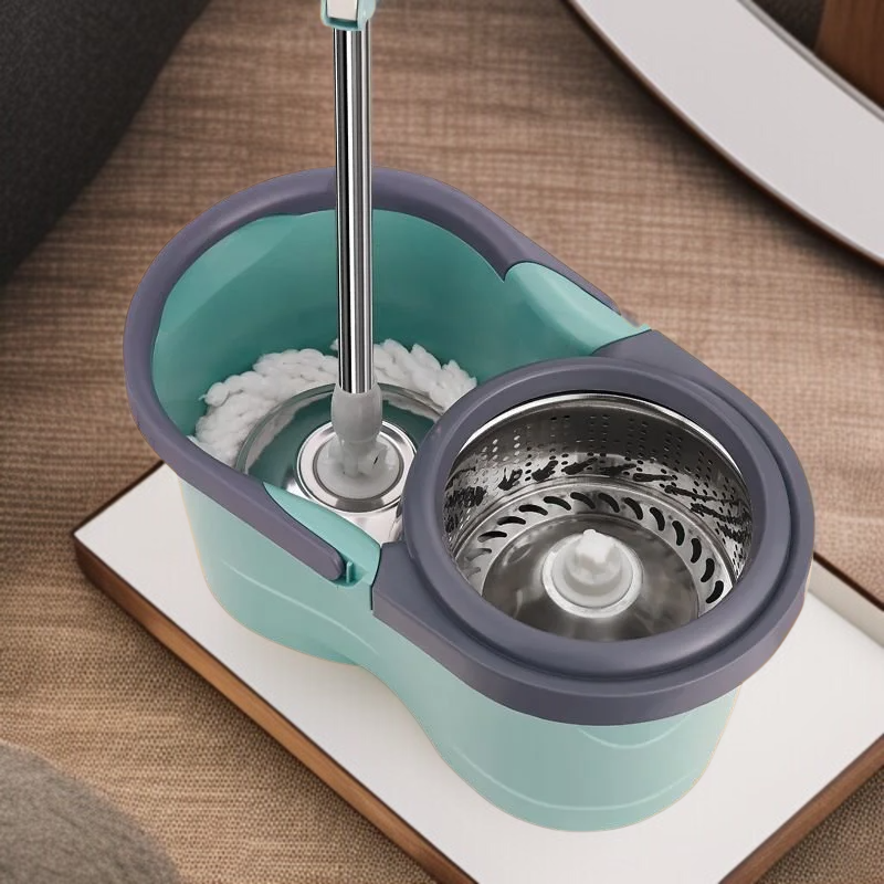 가정용 원터치 전자동 회전 밀대 손세탁 밀대통 게으름뱅이 밀대통 탈수 세트