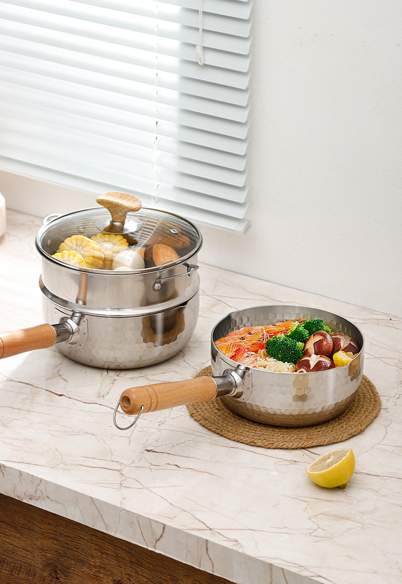 赤ちゃん用未コーティング栄養補給ミルクポット正面画像